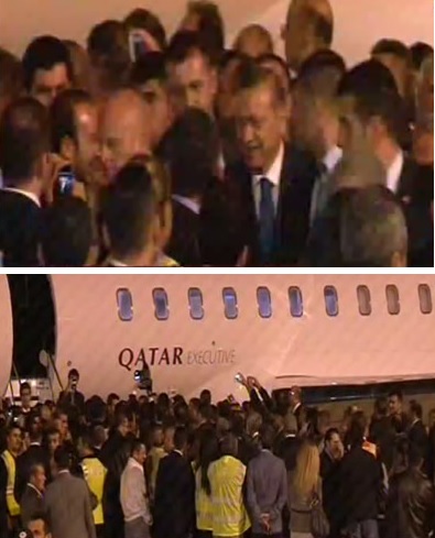 Türk pilotları Başbakan Erdoğan karşıladı